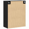 vidaXL Wall-mounted Cabinet Wall-mounted Black oak 69.5 x 34 x 90 cm