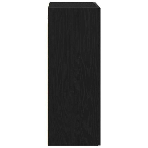 vidaXL Wall-mounted Cabinet Wall-mounted Black oak 69.5 x 34 x 90 cm