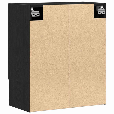 vidaXL Wall Cabinet Black oak 60 x 31 x 70 cm Engineered Wood