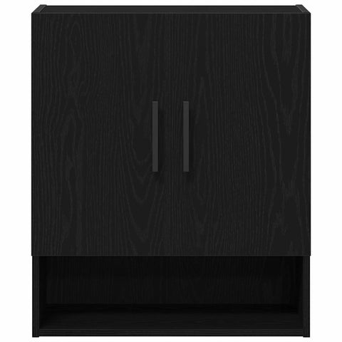 vidaXL Wall Cabinet Black oak 60 x 31 x 70 cm Engineered Wood