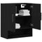 vidaXL Wall Cabinet Black oak 60 x 31 x 70 cm Engineered Wood
