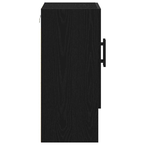 vidaXL Wall Cabinet Black oak 60 x 31 x 70 cm Engineered Wood