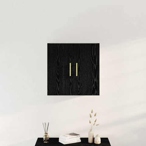 vidaXL Wall Cabinet Black oak 60 x 31 x 70 cm Engineered Wood