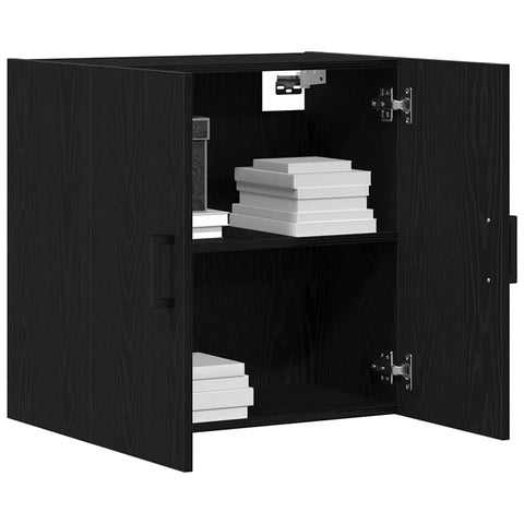 vidaXL Wall Cabinet Black oak 60 x 31 x 60 cm Engineered Wood