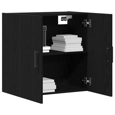 vidaXL Wall Cabinet Black oak 60 x 31 x 60 cm Engineered Wood