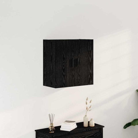 vidaXL Wall Cabinet Black oak 60 x 31 x 60 cm Engineered Wood