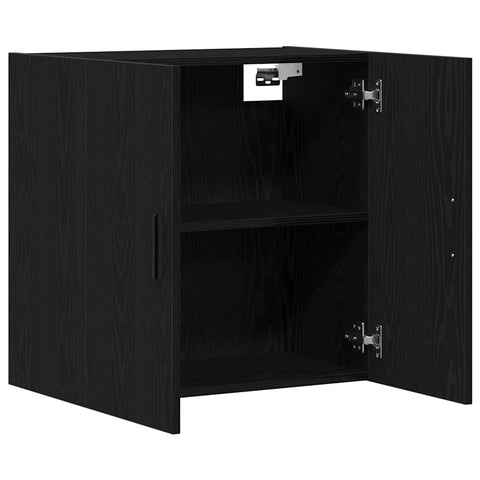 vidaXL Wall Cabinet Black oak 60 x 31 x 60 cm Engineered Wood