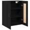 vidaXL Wall-mounted Cabinet Wall-mounted Black oak 69.5 x 34 x 90 cm