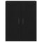 vidaXL Wall-mounted Cabinet Wall-mounted Black oak 69.5 x 34 x 90 cm
