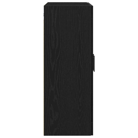 vidaXL Wall-mounted Cabinet Wall-mounted Black oak 69.5 x 34 x 90 cm