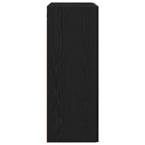 vidaXL Wall-mounted Cabinet Wall-mounted Black oak 69.5 x 34 x 90 cm