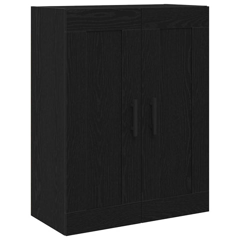 vidaXL Wall-mounted Cabinet Wall-mounted Black oak 69.5 x 34 x 90 cm