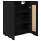 vidaXL Wall-mounted Cabinet Wall-mounted Black oak 69.5 x 34 x 90 cm