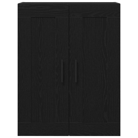 vidaXL Wall-mounted Cabinet Wall-mounted Black oak 69.5 x 34 x 90 cm