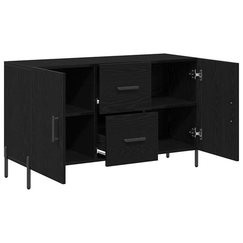 vidaXL Sideboard Black oak 100 x 36 x 60 cm Engineered wood