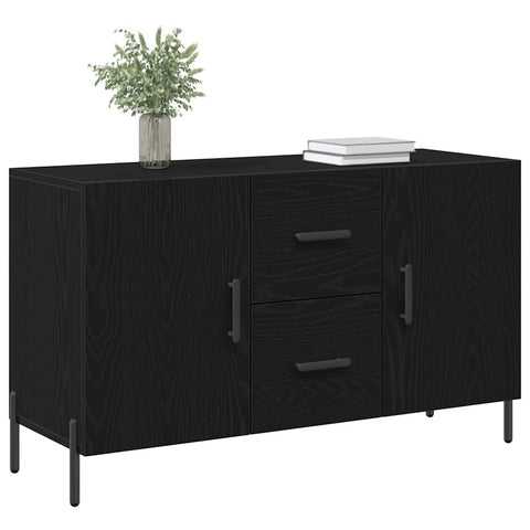 vidaXL Sideboard Black oak 100 x 36 x 60 cm Engineered wood