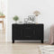 vidaXL Sideboard Black oak 100 x 36 x 60 cm Engineered wood