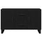 vidaXL Sideboard Black oak 100 x 36 x 60 cm Engineered wood
