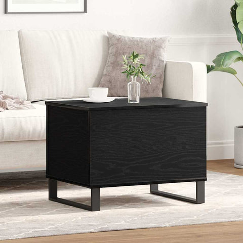 vidaXL Coffee Table Black Oak 60 x 44.5 x 45 cm