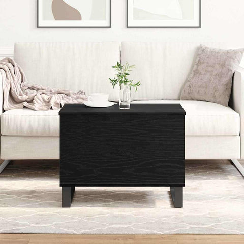 vidaXL Coffee Table Black Oak 60 x 44.5 x 45 cm