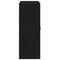vidaXL Wall-Mounted Cabinet Wall-mounted Black oak 69.5 x 34 x 180 cm