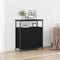 vidaXL Sideboard Black oak 70 x 30 x 80 cm Engineered wood