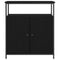 vidaXL Sideboard Black oak 70 x 30 x 80 cm Engineered wood