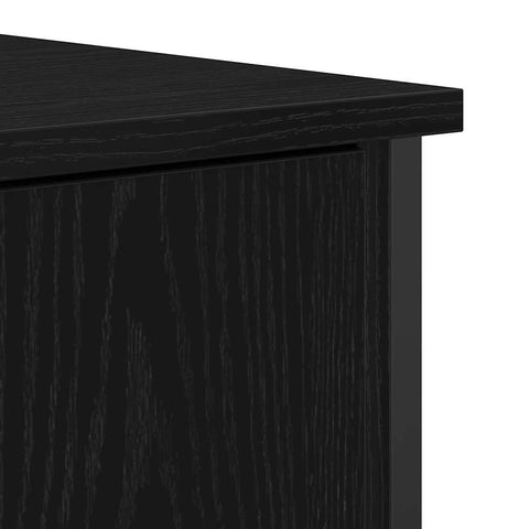 vidaXL Sideboard Black oak 70 x 30 x 80 cm Engineered wood