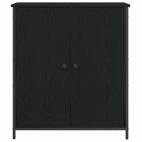 vidaXL Sideboard Black oak 70 x 30 x 80 cm Engineered wood