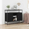vidaXL Sideboard Black oak 100 x 35 x 80 cm Engineered wood