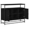 vidaXL Sideboard Black oak 100 x 35 x 80 cm Engineered wood
