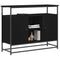 vidaXL Sideboard Black oak 100 x 35 x 80 cm Engineered wood