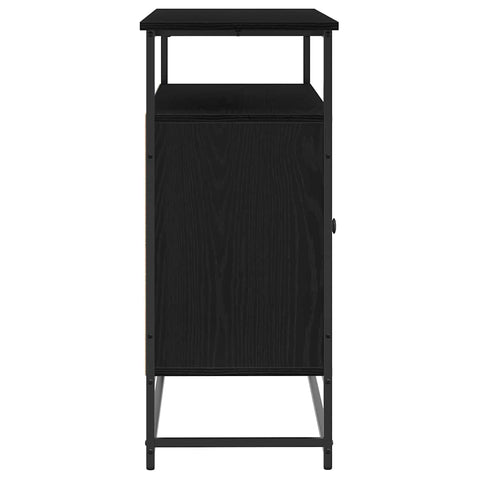 vidaXL Sideboard Black oak 100 x 35 x 80 cm Engineered wood