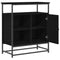 vidaXL Sideboard Black oak 69 x 35 x 80 cm Engineered wood