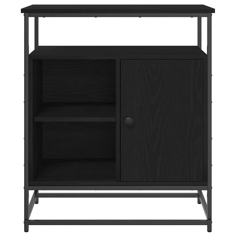 vidaXL Sideboard Black oak 69 x 35 x 80 cm Engineered wood
