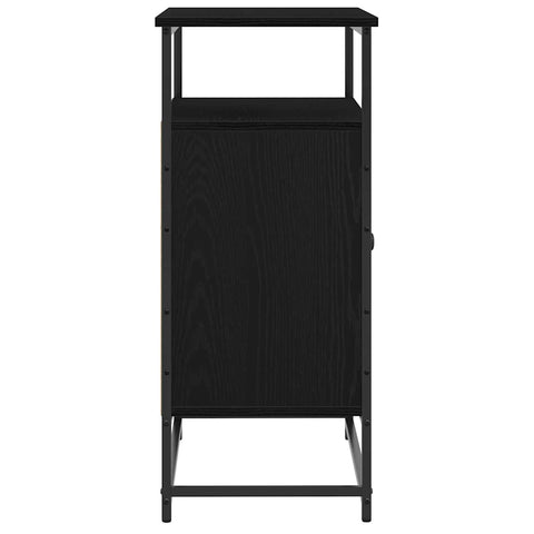 vidaXL Sideboard Black oak 69 x 35 x 80 cm Engineered wood
