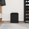 vidaXL Storage Bench Black oak 42 x 42 x 45 cm Engineered Wood
