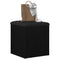 vidaXL Storage Bench Black oak 42 x 42 x 45 cm Engineered Wood