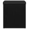 vidaXL Storage Bench Black oak 42 x 42 x 45 cm Engineered Wood
