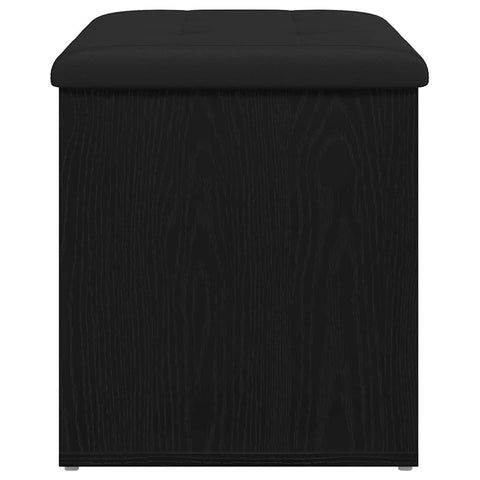 vidaXL Storage Bench Black oak 62 x 42 x 45 cm Engineered Wood