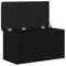 vidaXL Storage Bench Black Oak 82 x 42 x 45 cm Engineered Wood