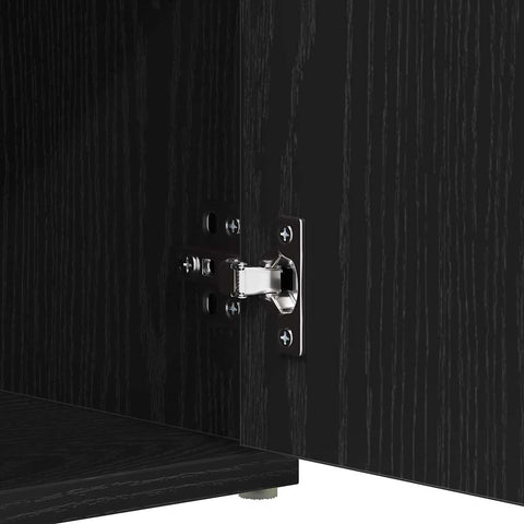 vidaXL Shoe Bench with Drawer Black 100 x 30 x 48 cm Engineered wood
