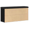 vidaXL Shoe Bench with Drawer Black 100 x 30 x 48 cm Engineered wood
