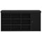 vidaXL Shoe Bench with Drawer Black 100 x 30 x 48 cm Engineered wood