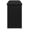 vidaXL Shoe Bench with Storage Black 80 x 30 x 48 cm Engineered wood