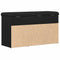 vidaXL Shoe Bench with Storage Black 80 x 30 x 45 cm Engineered wood