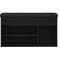 vidaXL Shoe Bench with Storage Black 80 x 30 x 45 cm Engineered wood