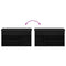 vidaXL Shoe Bench with Storage Black 80 x 30 x 45 cm Engineered wood