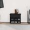 vidaXL Shoe Bench with Storage Black 60 x 30 x 48 cm Engineered wood