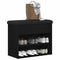 vidaXL Shoe Bench with Storage Black 60 x 30 x 48 cm Engineered wood